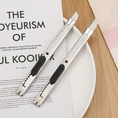 2pcs Stainless Steel Portable Office Supplies Metal Paper Student Stationery