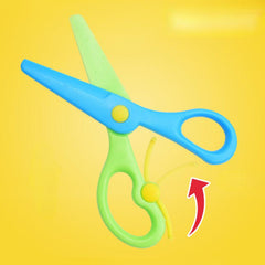 Plastic Safety Scissors for Students - Hand cut Paper Stretch Scissors