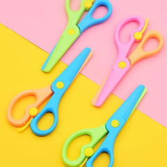 Plastic Safety Scissors for Students - Hand cut Paper Stretch Scissors