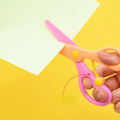 Plastic Safety Scissors for Students - Hand cut Paper Stretch Scissors