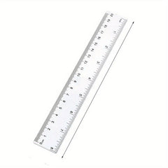 Transparent 30cm Scale Ruler Plastic Straight Ruler