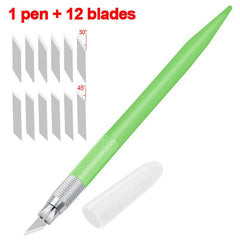 12 Blade Metal Utility Knife for Pumpkin Carving DIY Art