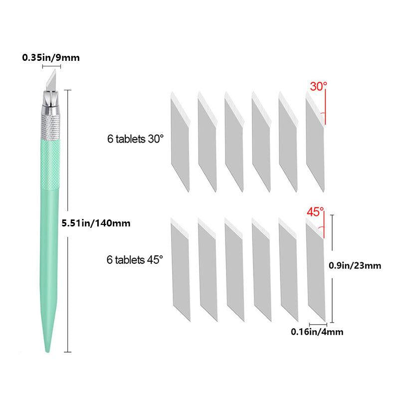 12 Blade Metal Utility Knife for Pumpkin Carving DIY Art