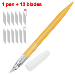 12 Blade Metal Utility Knife for Pumpkin Carving DIY Art