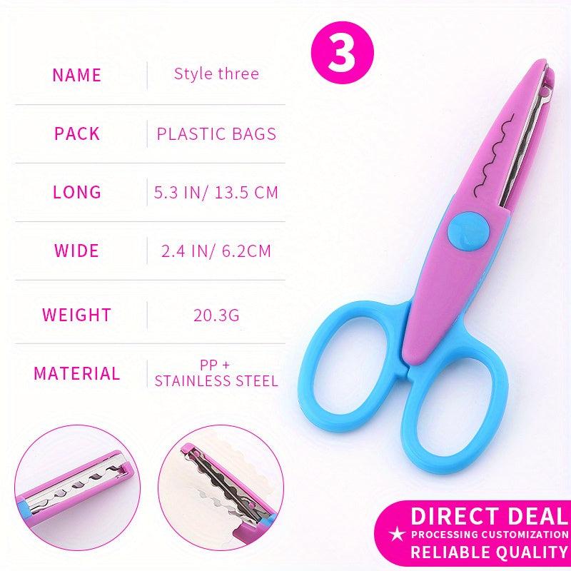 Safety Scissors for Students, Manual Paper Cut, Round Head, Small Size