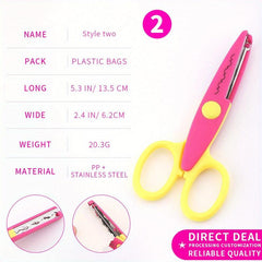 Safety Scissors for Students, Manual Paper Cut, Round Head, Small Size
