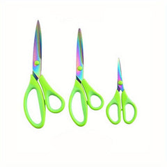 3 Pairs Titanium Sewing Scissors Set Tailor Scissors Embroidery Multipurpose