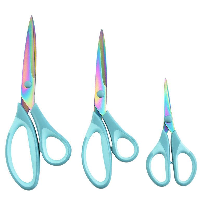 3 Pairs Titanium Sewing Scissors Set Tailor Scissors Embroidery Multipurpose