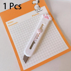 Mini Cat Paw Box Paper Cutter Craft Stationery