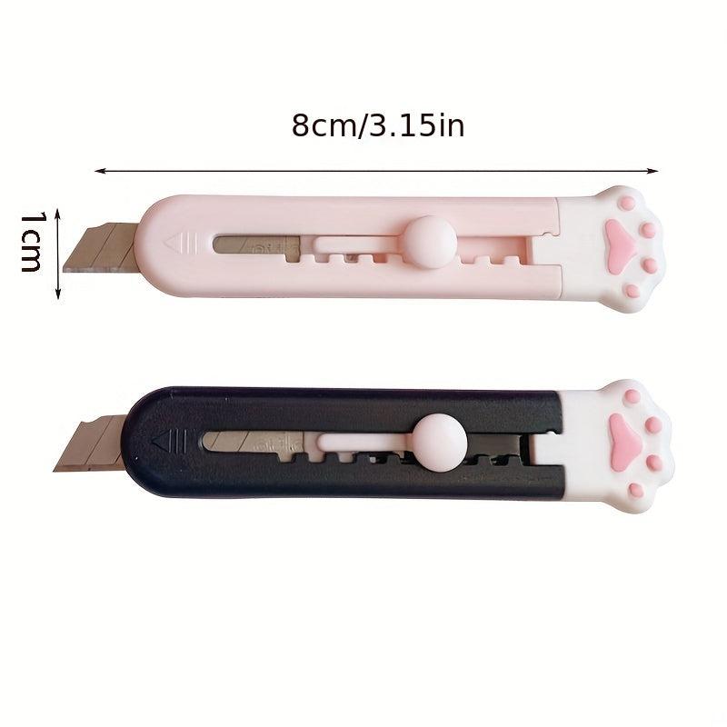 Mini Cat Paw Box Paper Cutter Craft Stationery