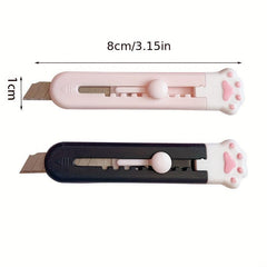 Mini Cat Paw Box Paper Cutter Craft Stationery
