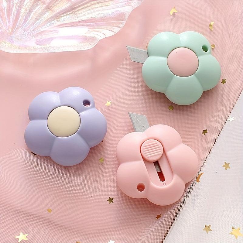 3pcs Flower Utility Express Small Mini Cartoon Portable Cutting Paper Pocket