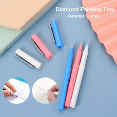 5D Diamond Painting Parchment Paper Cutter Ceramic Blade Hand Safety Crafts Tool