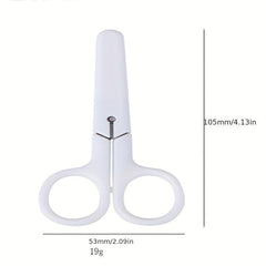 Small Round Head Scissors Plastic Handle Paper Cutter