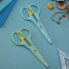 2pcs Stainless Steel Scissors With Protective Cover for School, Office, Home