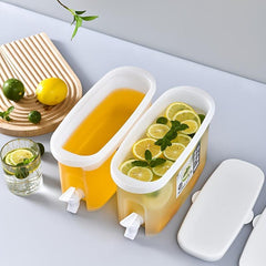 Large Capacity Iced Beverage Tub With Faucet 3.5L for Household & Travel