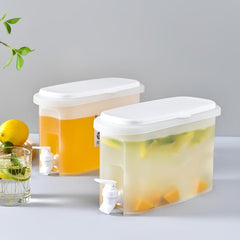 Large Capacity Iced Beverage Tub With Faucet 3.5L for Household & Travel