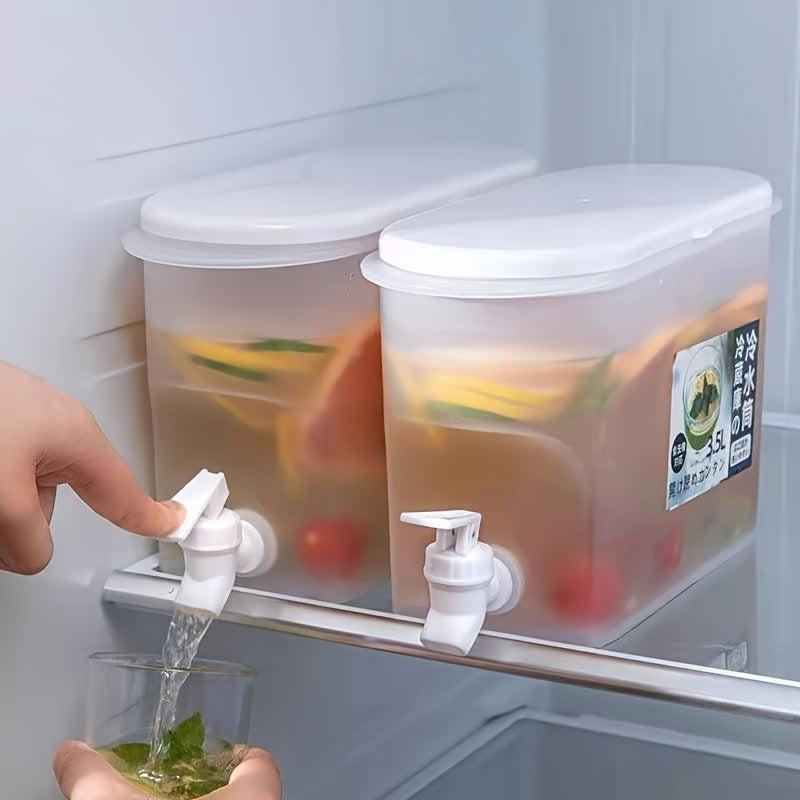 Large Capacity Iced Beverage Tub With Faucet 3.5L for Household & Travel