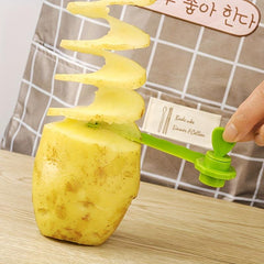 Spiral Vegetable Cutter Stainless Steel Kitchen Tool
