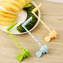 Spiral Vegetable Cutter Stainless Steel Kitchen Tool