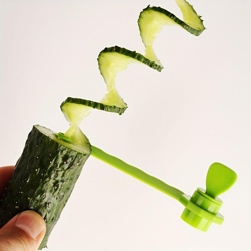 Spiral Vegetable Cutter Stainless Steel Kitchen Tool