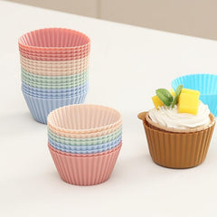12pcs Silicone Baking Cups Non Toxic BPA Dishwasher Safe