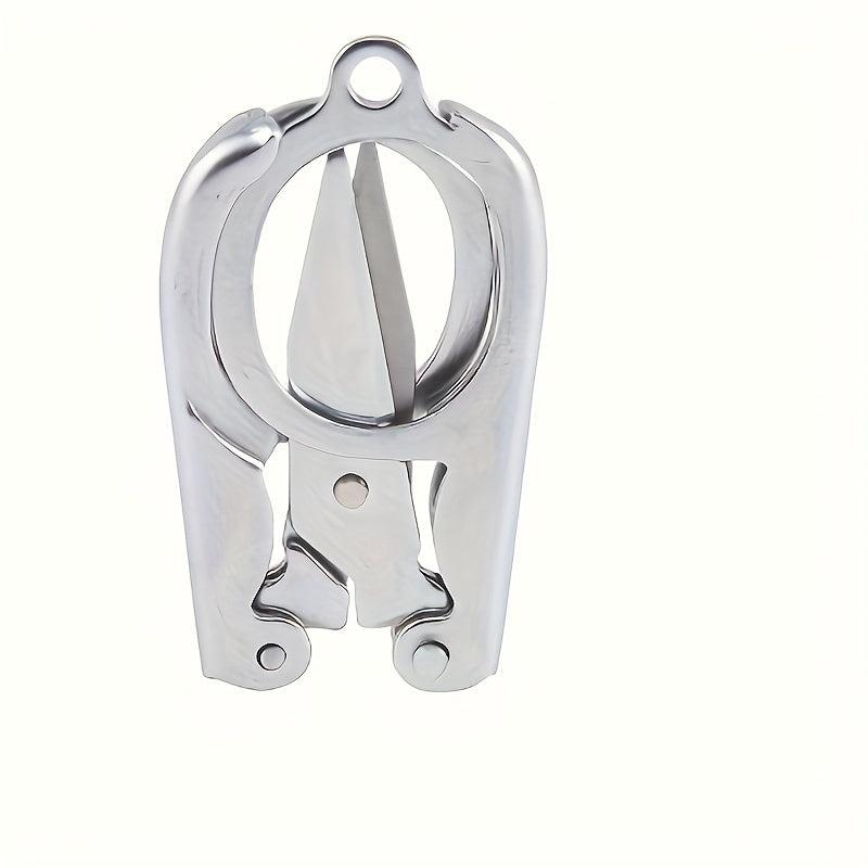 2pcs Stainless Steel Small Scissors Pocket Portable Foldable Travel Scissors