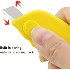 Mini Box Cutter Keychain Manual Retractable Blade Pocket Utility Knife