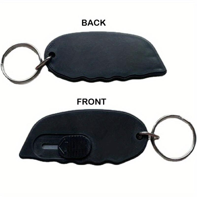 Mini Box Cutter Keychain Manual Retractable Blade Pocket Utility Knife