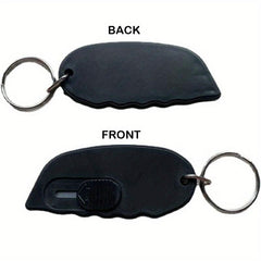 Mini Box Cutter Keychain Manual Retractable Blade Pocket Utility Knife