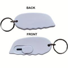 Mini Box Cutter Keychain Manual Retractable Blade Pocket Utility Knife