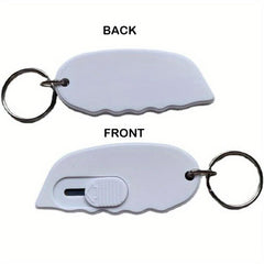 Mini Box Cutter Keychain Manual Retractable Blade Pocket Utility Knife