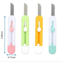 Mini Retractable Utility Knife for Cutting Paper Cardboard