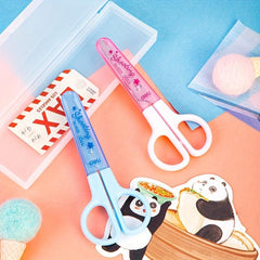 Student Scissors Stainless Steel Protective Scissors with Paper Cutting Function