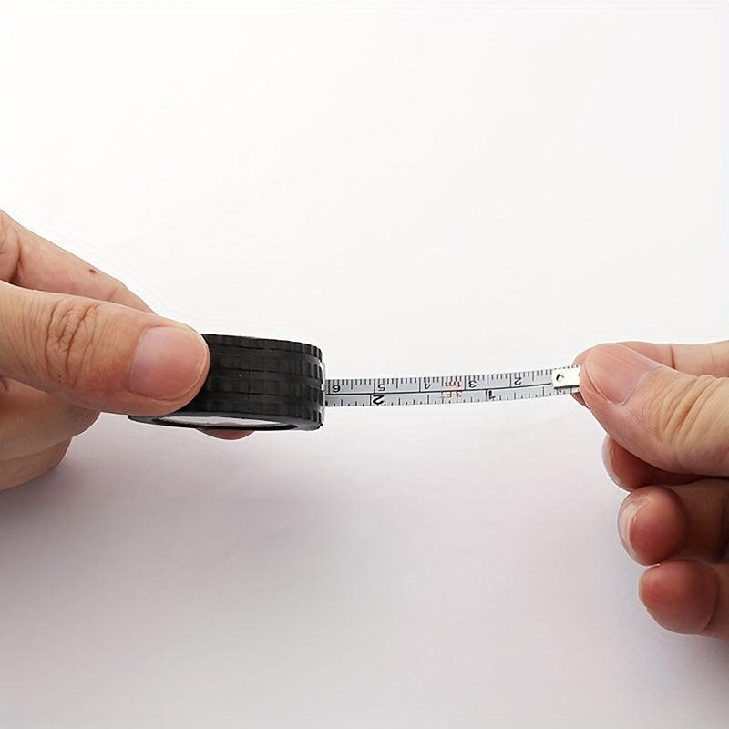 Compact 1M Steel Tape Keychain for Tire Measurement