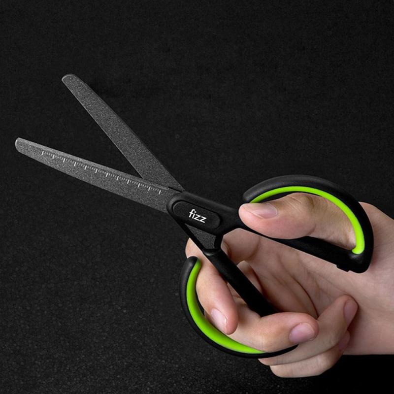 Anti Stick Scissors with Measurement Scale - Office School Home & DIY