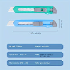 1pc Manual Locking Blade Utility Knife for Office and Home DIY