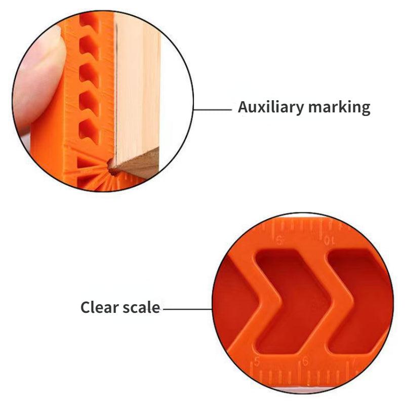 4 inch Plastic Square With Carved Right Angle Block Angle Ruler