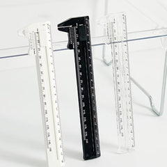 1pc Transparent Multifunctional Caliper Industrial Precision Measuring Rule