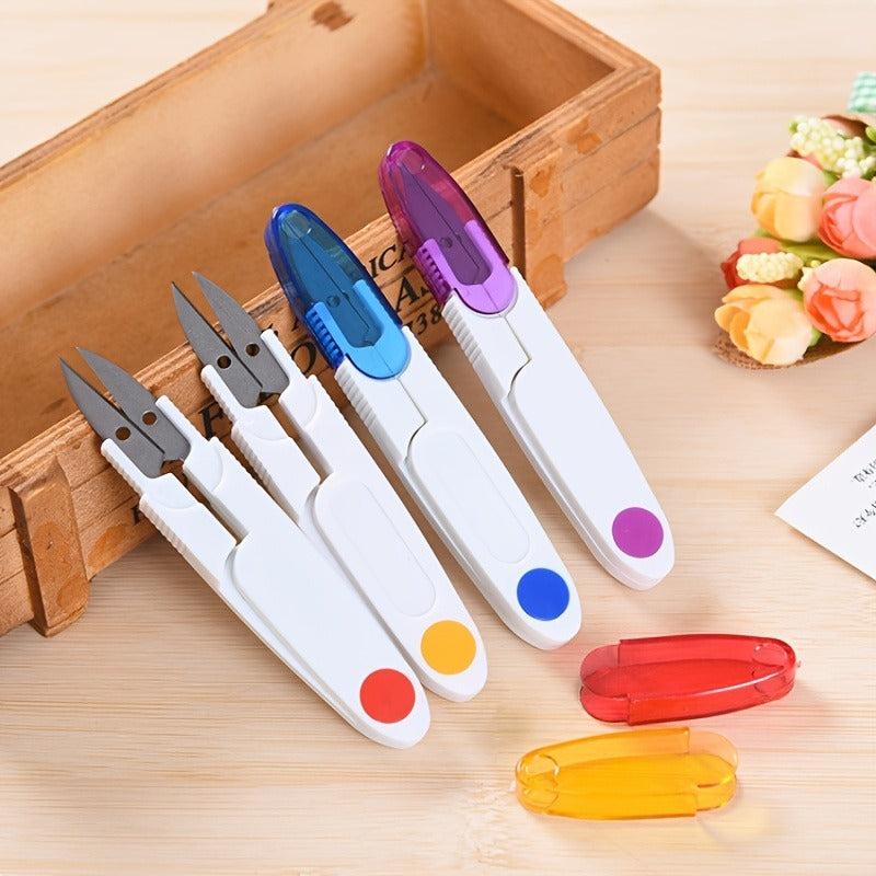 1pc U shaped Thread Scissors Small Stainless Steel Scissors