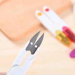 1pc U shaped Thread Scissors Small Stainless Steel Scissors