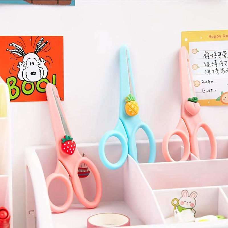 1pc Cartoon Children's Safety Scissors Portable Utility Scissors