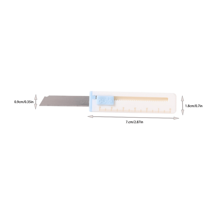 Mini Portable Utility Ruler - Student Office Paper Cutting Hand