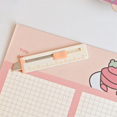 Mini Portable Utility Ruler - Student Office Paper Cutting Hand