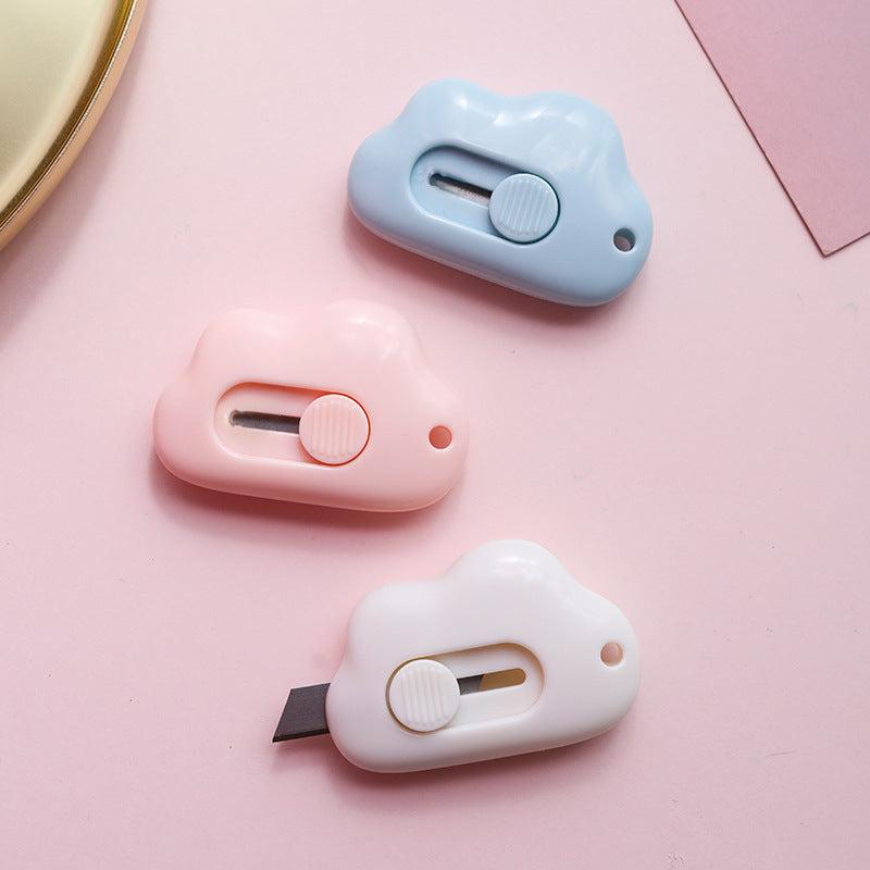 Rabbit Cloud Mini Portable Paper Cutter Razor Blade Cutting Office Stationery