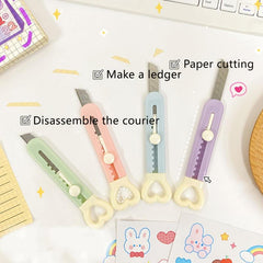 Mini Art Cartoon Paper Cutting Tool Portable Small Office Unpacking Cutter