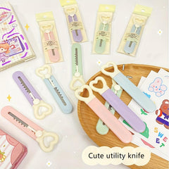 Mini Art Cartoon Paper Cutting Tool Portable Small Office Unpacking Cutter