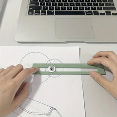 6 Inch Pocket Ruler Multifunctional Creative Ruler For School Office Student