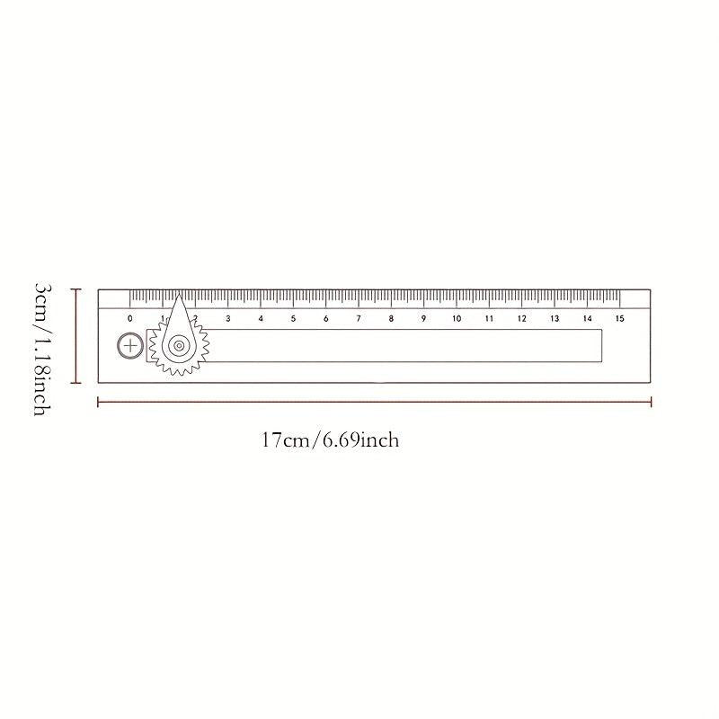 6 Inch Pocket Ruler Multifunctional Creative Ruler For School Office Student