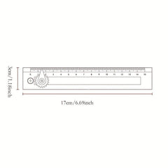 6 Inch Pocket Ruler Multifunctional Creative Ruler For School Office Student